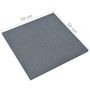 Voir la diapositive 6 : VIDAXL Carreaux de protection antichoc 6pcs Caoutchouc 50x50x3 cm Gris