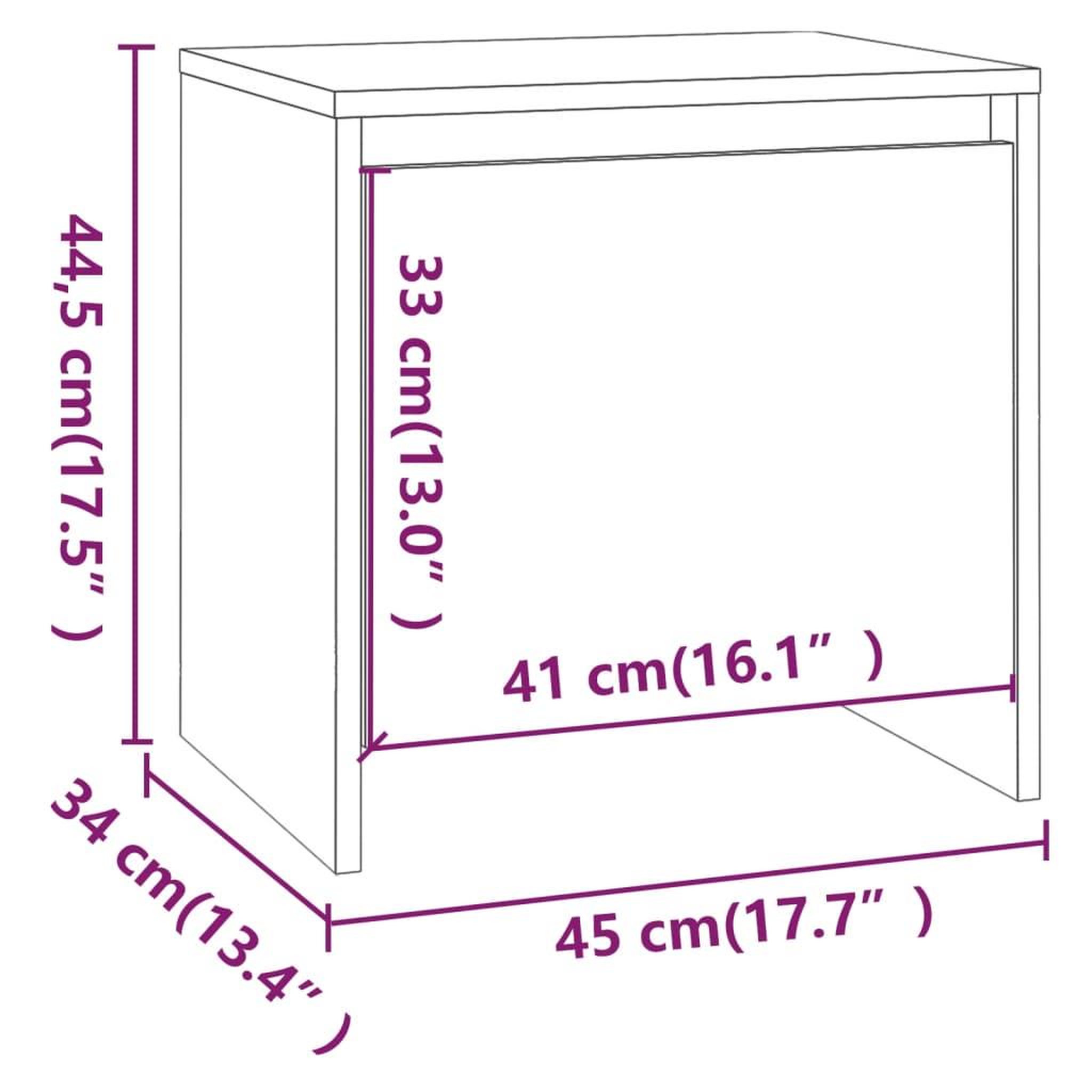 Voir la diapositive 6 : VIDAXL Tables de chevet 2 pcs chene fume 45x34x44,5 cm bois ingenierie