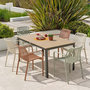 Voir la diapositive 3 : Paris Prix Ensemble Table de Jardin & 6 Fauteuils  Boston & Tiago  150cm Multicolore
