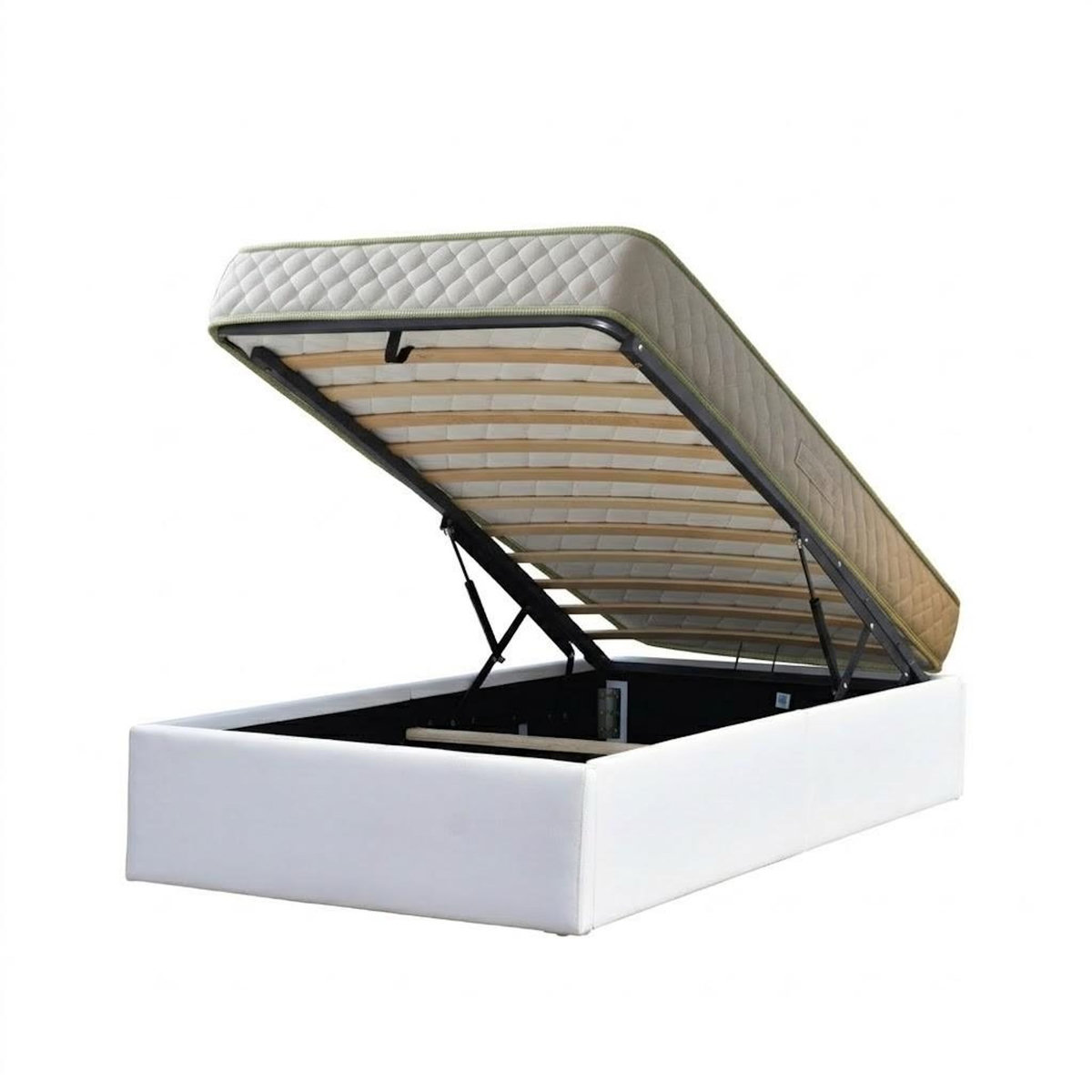 LITERIE JULIEN Ensemble Lit Coffre et Matelas  Haute Densité Confort Souple
