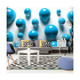 Voir la diapositive 1 : Paris Prix Papier Peint  Blue Balls