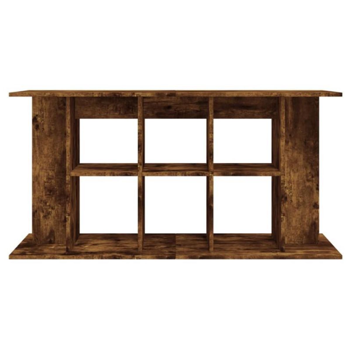 VIDAXL Support pour aquarium chêne fumé 120x40x60 cm bois d ingénierie