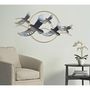 Voir la diapositive 5 : Paris Prix Décoration Murale Encadrée en Métal  Oiseaux  91cm Multicolore