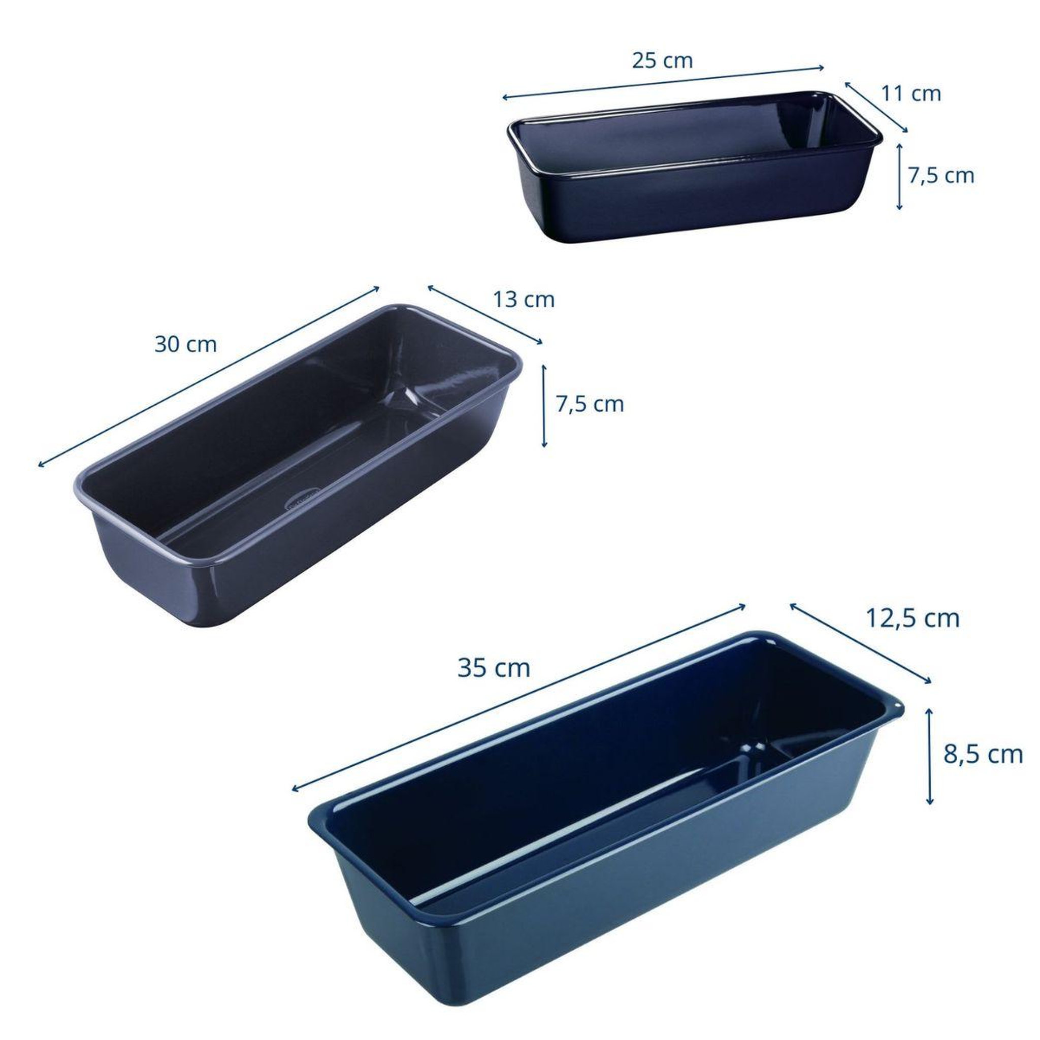 Voir la diapositive 3 : DR.OETKER Set de 3 moules à cakes de 25 cm 30 cm 35 cm dr. Oetker back liebe