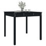 Voir la diapositive 4 : VIDAXL Table de jardin noir 82,5x82,5x76 cm bois massif de pin