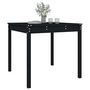 Voir la diapositive 4 : VIDAXL Table de jardin noir 82,5x82,5x76 cm bois massif de pin