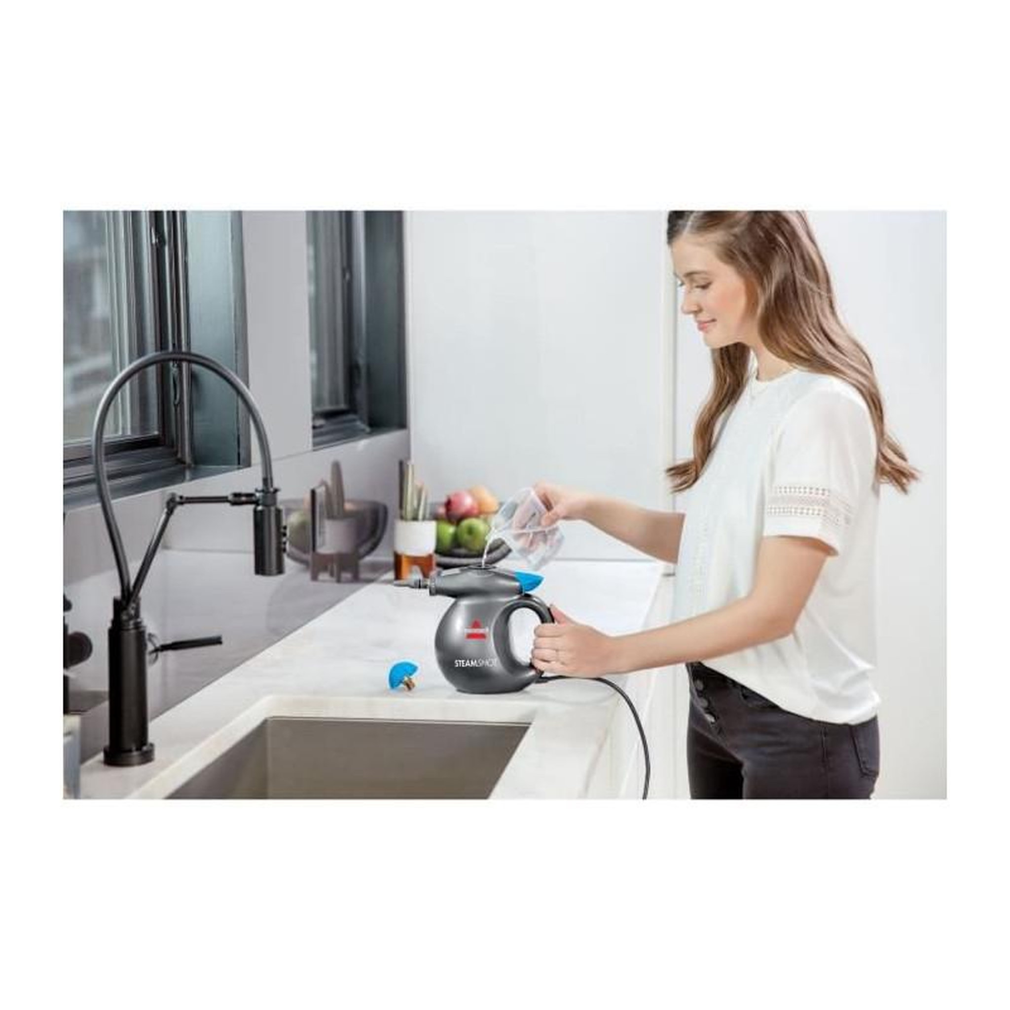 Voir la diapositive 2 : BISSELL Bissell Nettoyeur a vapeur a main 1000 W 0,36 L 4,5 Bars