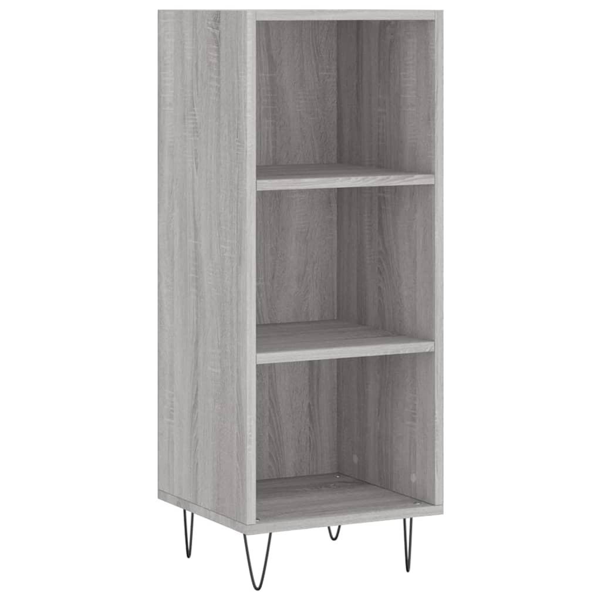 Voir la diapositive 2 : VIDAXL Buffet sonoma gris 34,5x32,5x90 cm bois d'ingenierie