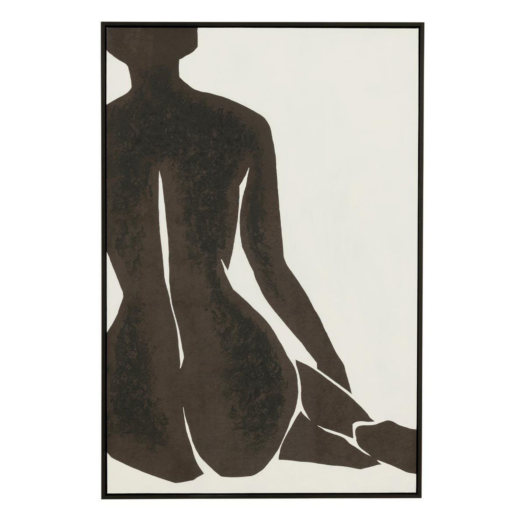 J-LINE Tableau déco  joy  83x123cm noir & blanc