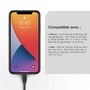 Voir la diapositive 2 : ESSENTIEL B Câble Lightning vers USB 1M certifié Apple Noir