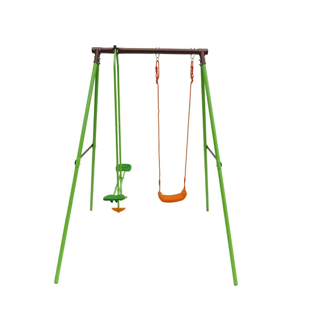 Habitat et Jardin Portique acier  Lola  - 1.96m - 2 agrès