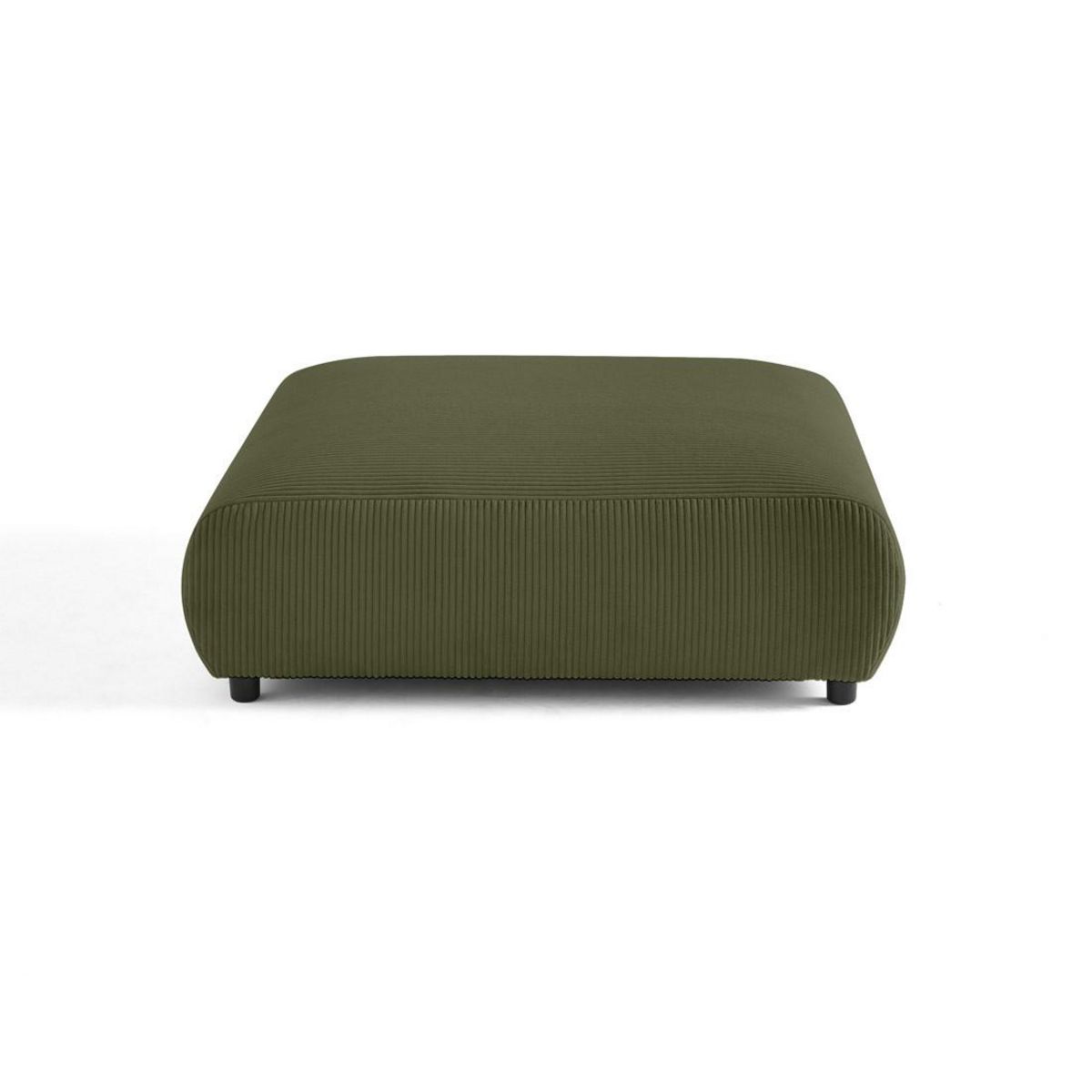 LISA DESIGN Garance - grand pouf modulable - en velours côtelé