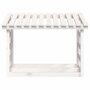 Voir la diapositive 5 : VIDAXL Support pour bois de chauffage Blanc 108x64,5x78 cm Bois de pin