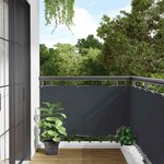 VIDAXL Ecran d'intimite de balcon anthracite 600x120 cm PVC