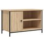 Voir la diapositive 2 : VIDAXL Meuble TV Chene sonoma 80x40x50 cm Bois d'ingenierie
