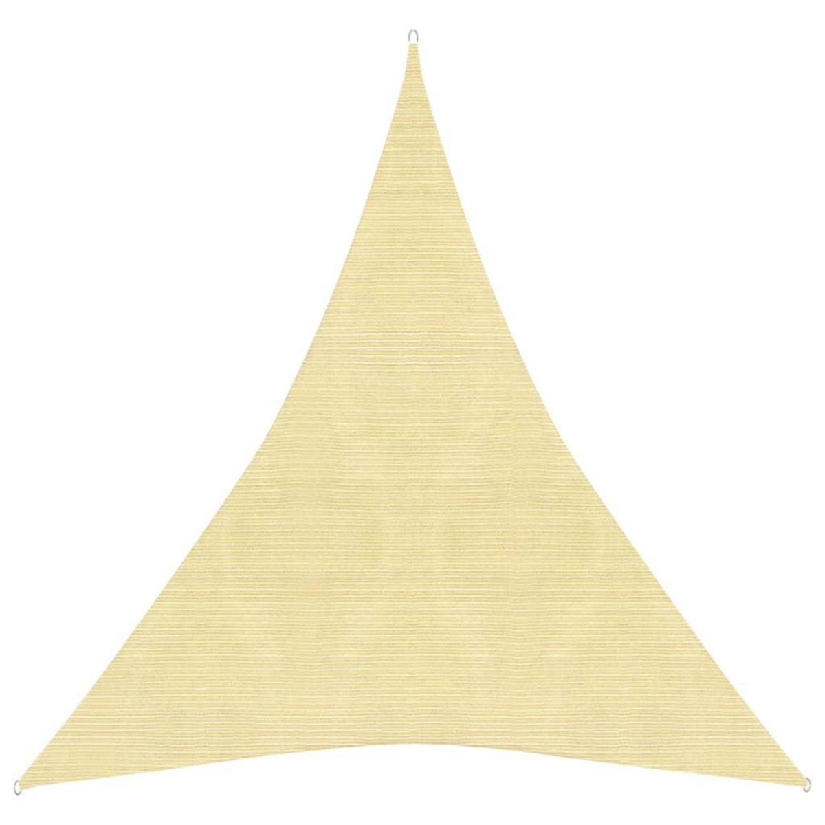 VIDAXL Voile d'ombrage 160 g/m^2 Beige 4x5x5 m PEHD
