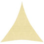 Voir la diapositive 2 : VIDAXL Voile d'ombrage 160 g/m^2 Beige 4x5x5 m PEHD