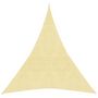 Voir la diapositive 2 : VIDAXL Voile d'ombrage 160 g/m^2 Beige 4x5x5 m PEHD