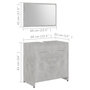 Voir la diapositive 6 : VIDAXL Ensemble de meubles de bain 3 pcs Gris beton Bois d'ingenierie