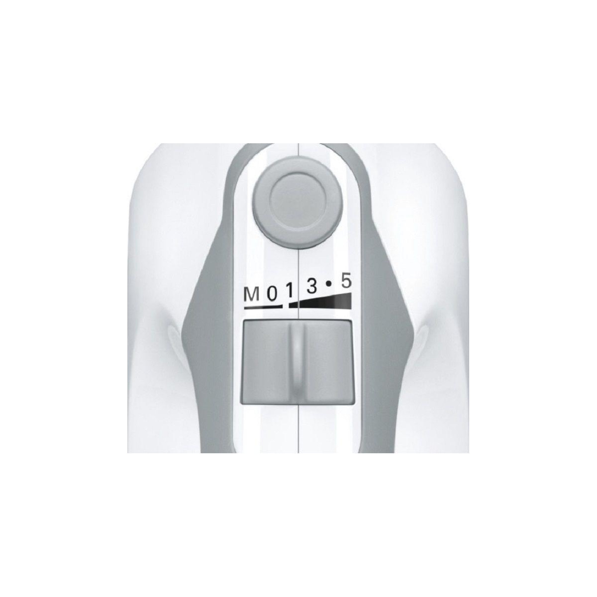 Voir la diapositive 5 : BOSCH Batteur Blanc/Gris MFQ36440
