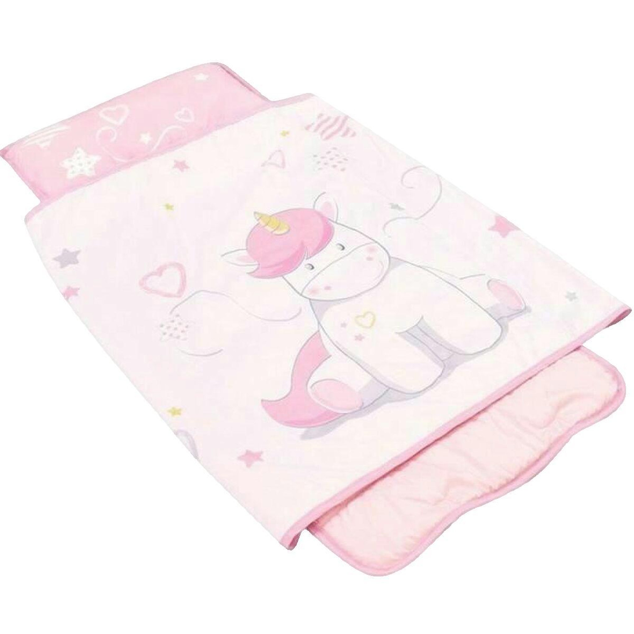 Voir la diapositive 2 : Fun House Tapis de Sieste Fun-House motif licorne rose et blanc