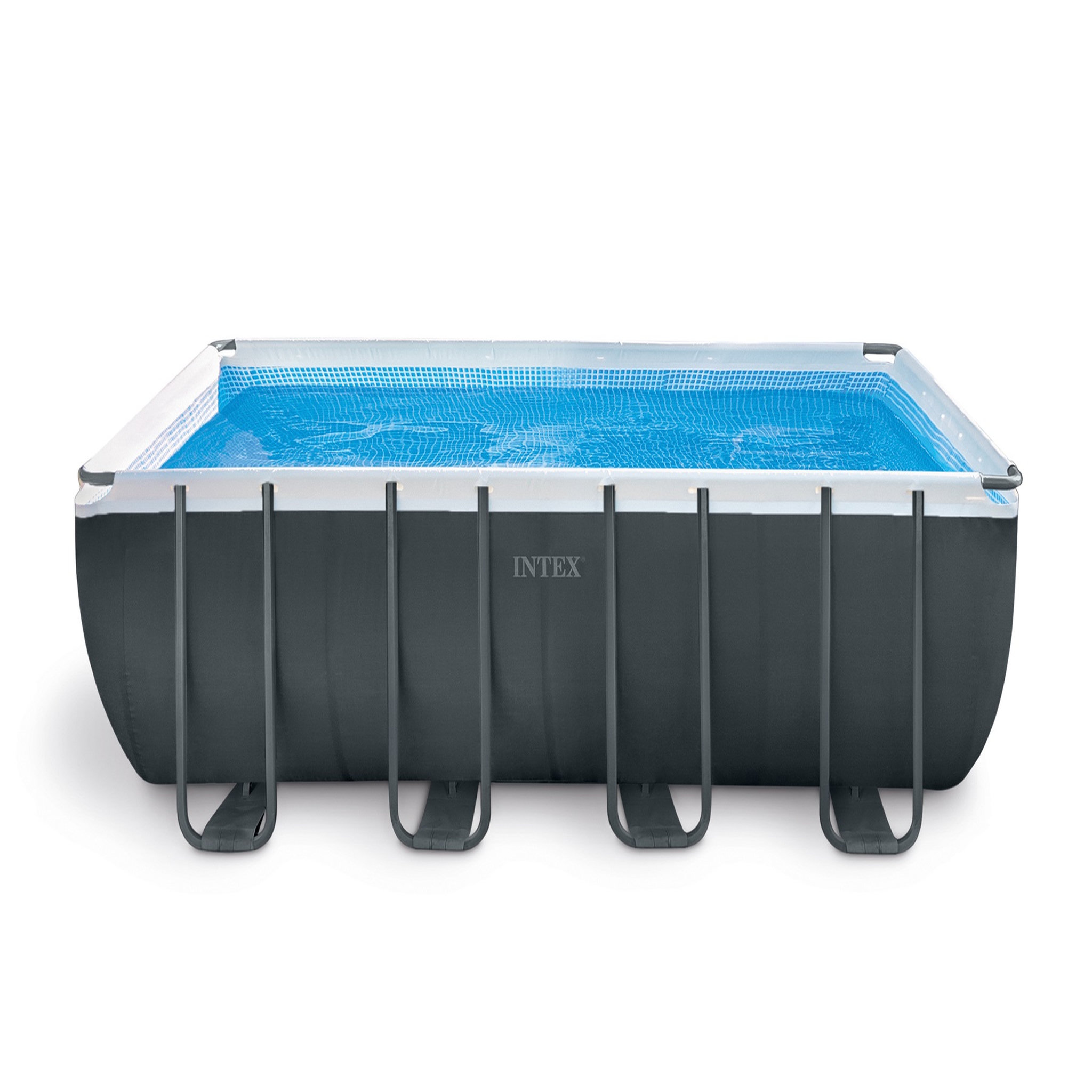 INTEX Piscine tubulaire rectangulaire - 732x366x132cm - ULTRA SILVER
