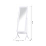 Voir la diapositive 3 : HOMCOM Miroir à pied inclinaison réglable dim. 47L x 46l x 148H cm MDF