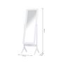 Voir la diapositive 3 : HOMCOM Miroir à pied inclinaison réglable dim. 47L x 46l x 148H cm MDF