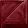 Voir la diapositive 2 : ATMOSPHERA Plaid en Flanelle Uni  Ollis  130x180cm Rouge Grenat