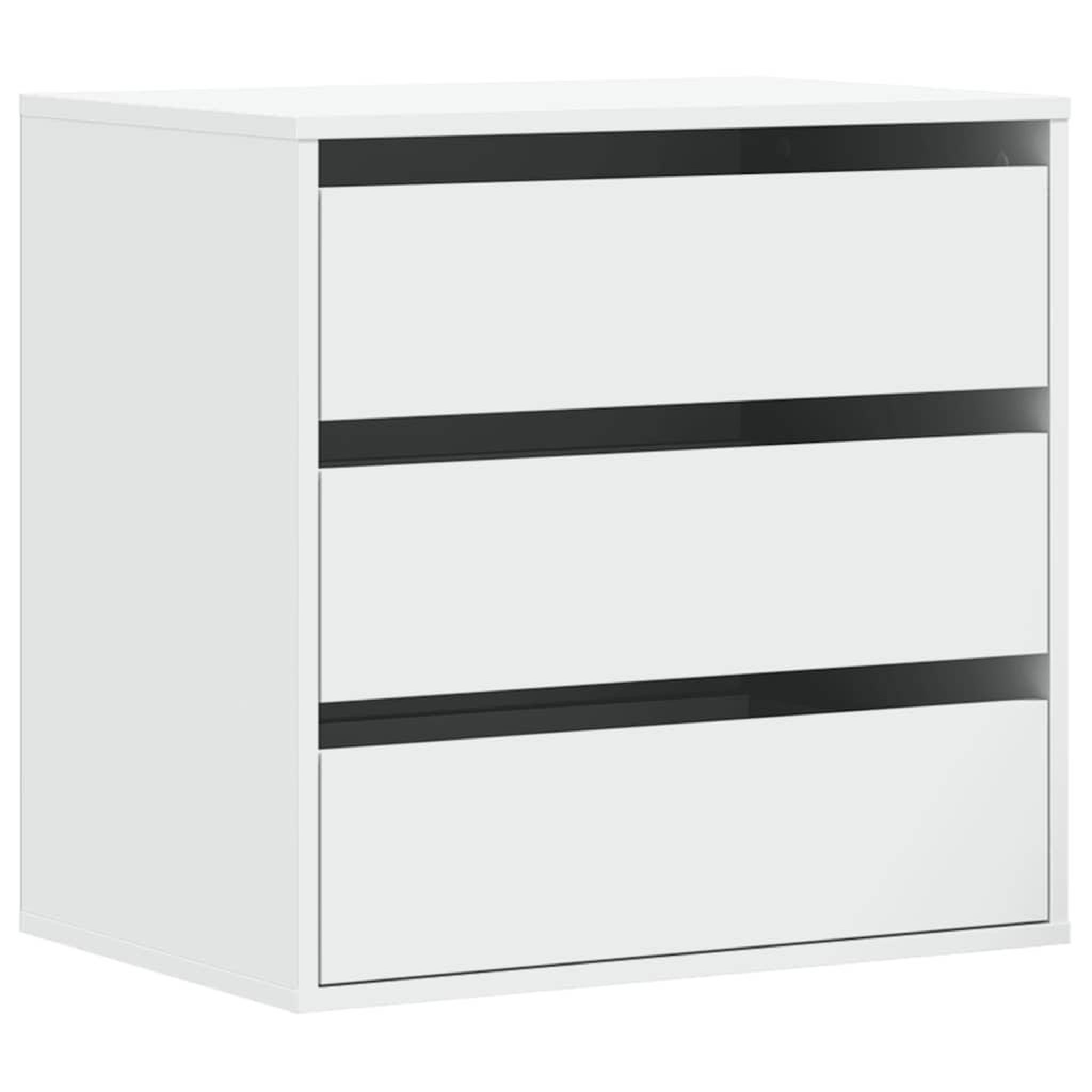 Voir la diapositive 2 : VIDAXL Commode d'angle blanc 60x41x58 cm bois d'ingenierie