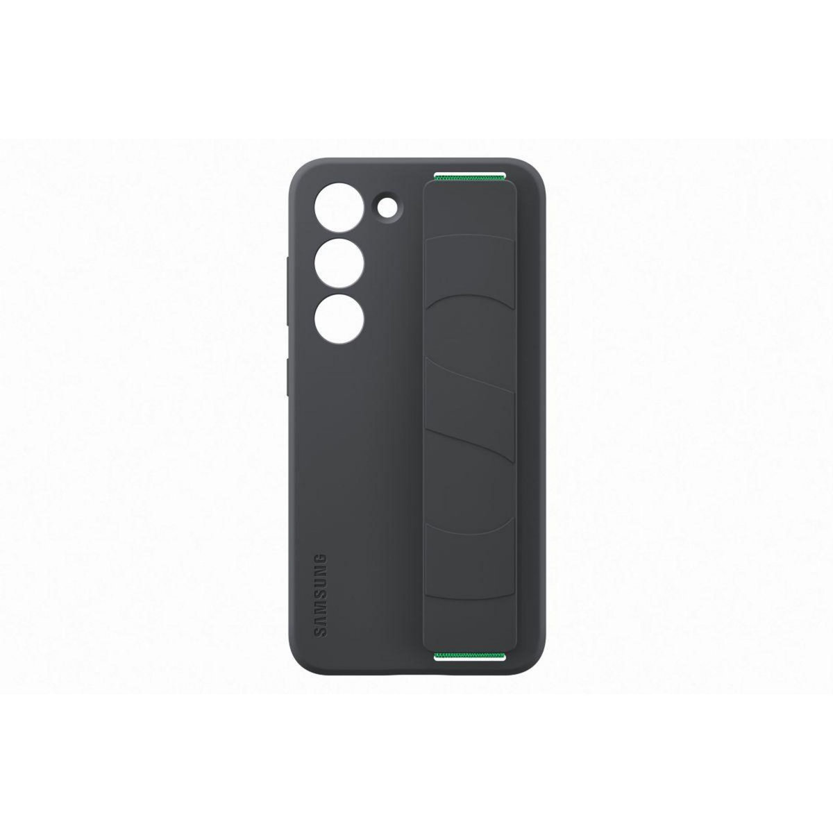 Samsung Coque S23 Silicone avec laniere Noir