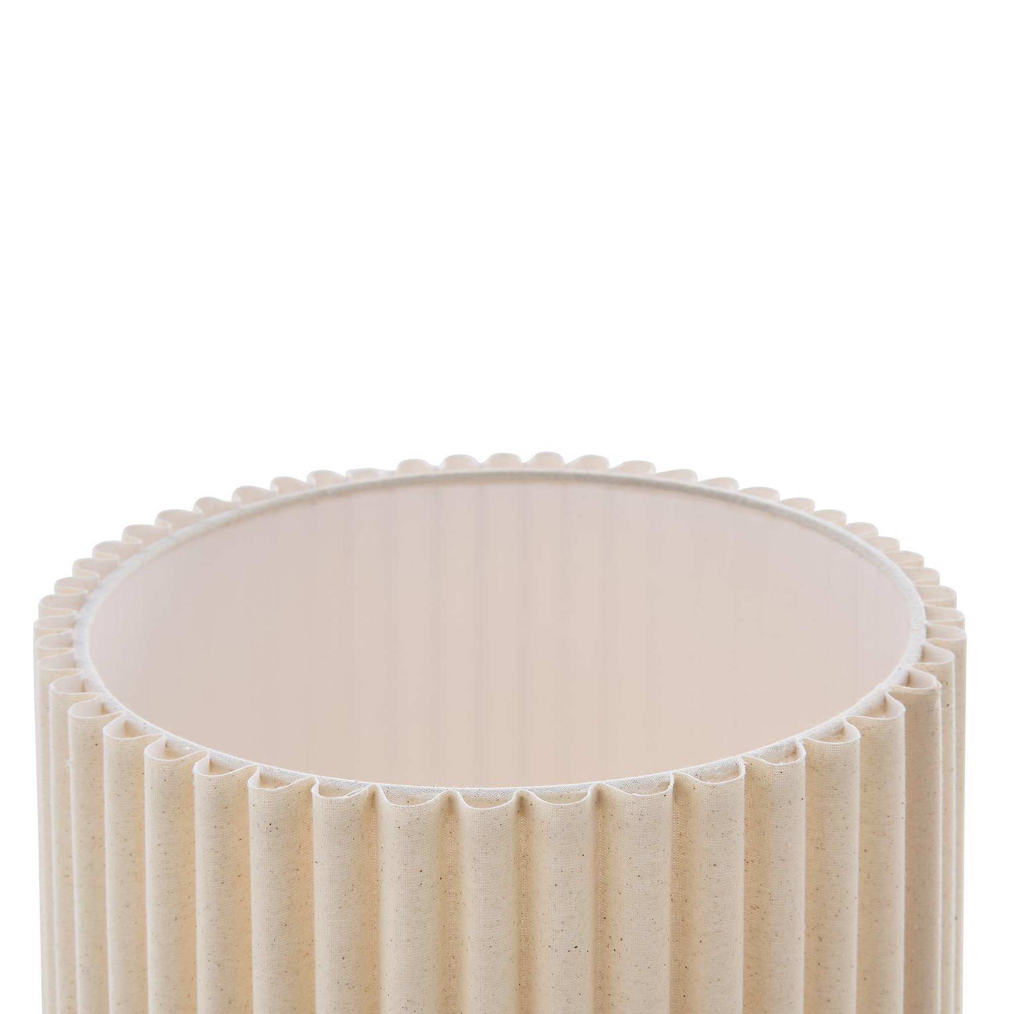 Voir la diapositive 3 : ATMOSPHERA Lampadaire cylindrique en grès kenan - beige