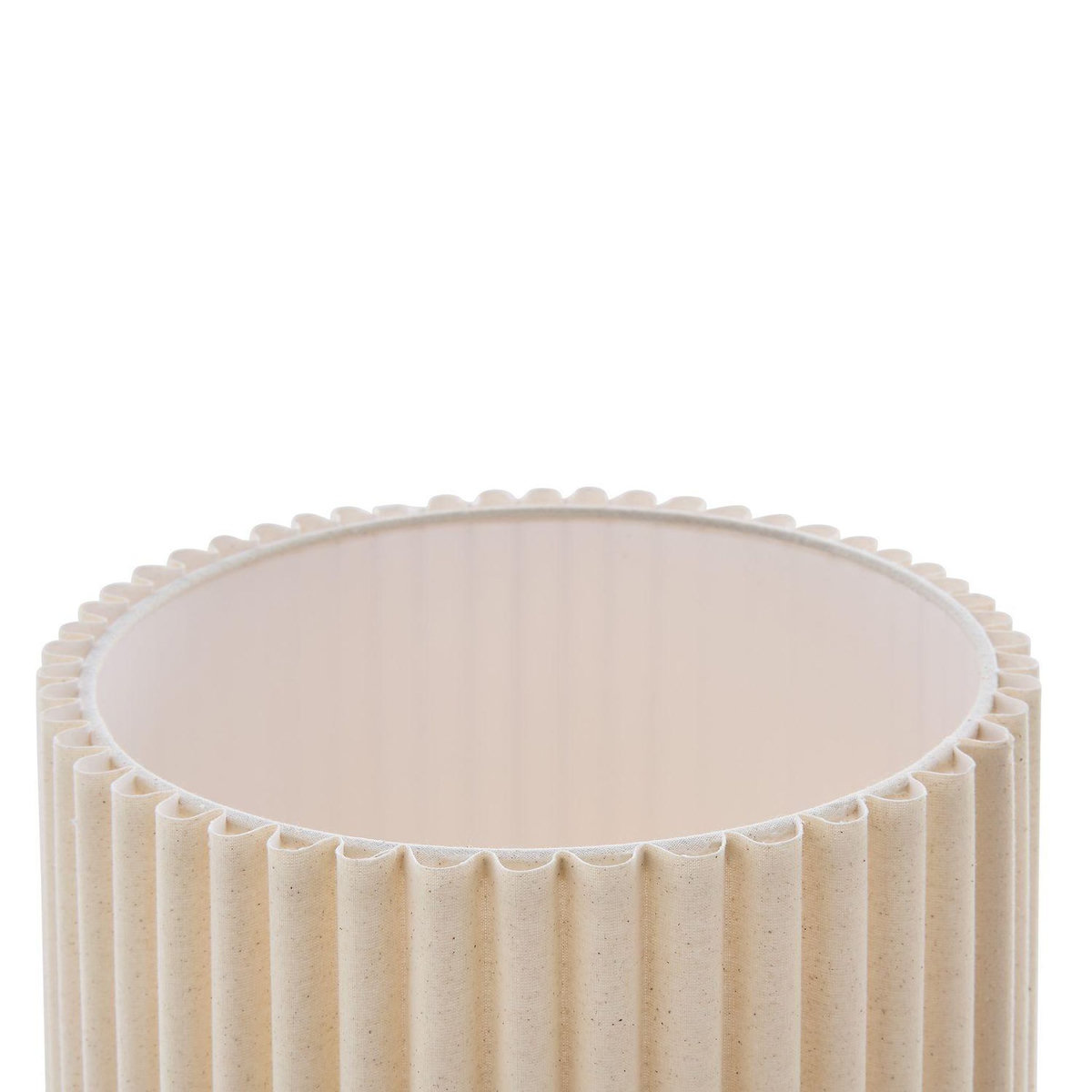 ATMOSPHERA Lampadaire cylindrique en grès KENAN - Beige