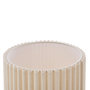 Voir la diapositive 3 : ATMOSPHERA Lampadaire cylindrique en grès KENAN - Beige