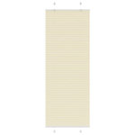 VIDAXL Store plisse creme 75x200 cm largeur du tissu 74,4 cm polyester