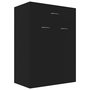 Voir la diapositive 2 : VIDAXL Armoire a chaussures Noir 60x35x84 cm Bois d'ingenierie