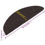 Voir la diapositive 6 : VIDAXL Tapis d'escalier auto-adhesifs 10 pcs noir 65x22,5x3,5 cm
