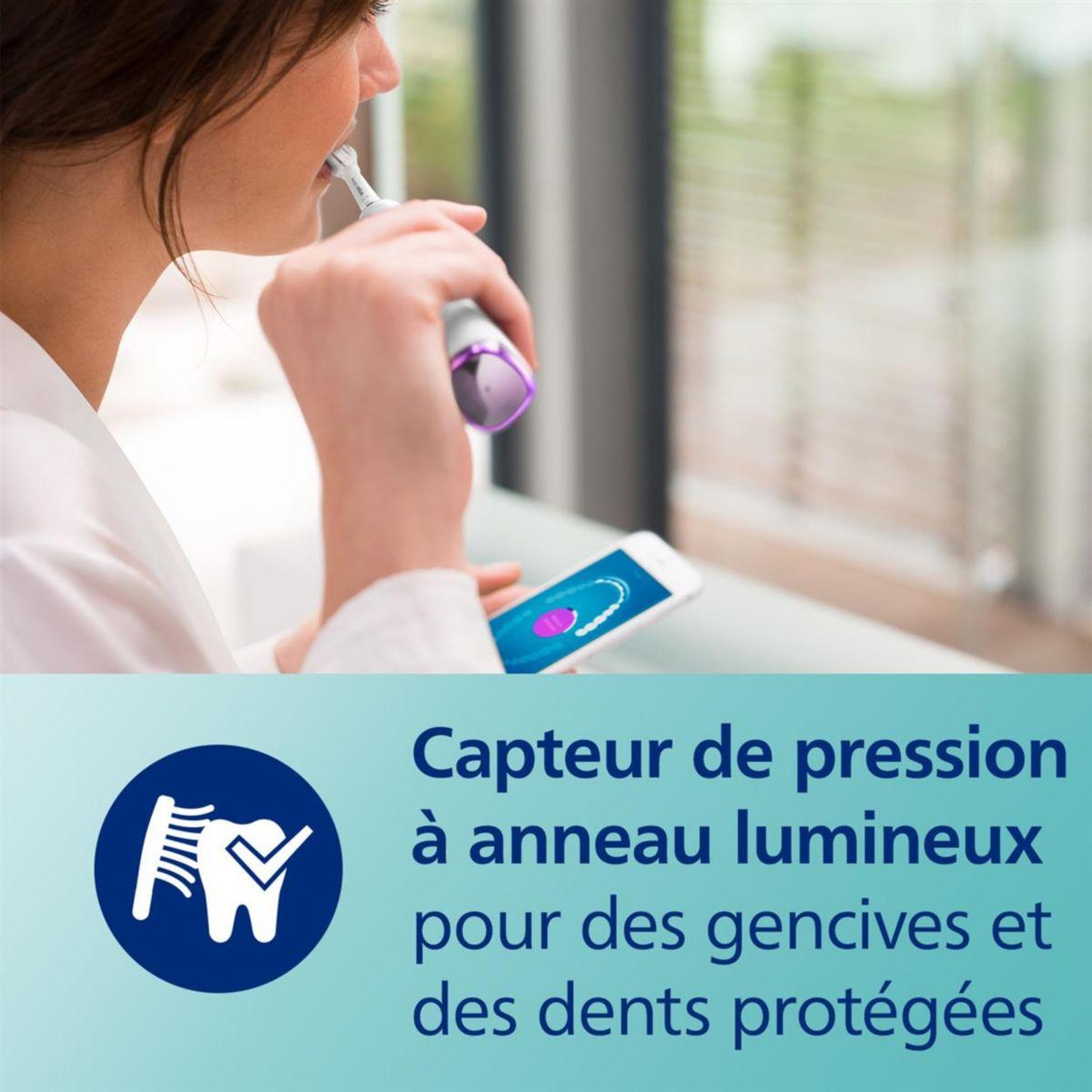 Voir la diapositive 5 : Philips Brosse à dents électrique Sonicare Diamondclean Smart 9400 HX9917/88