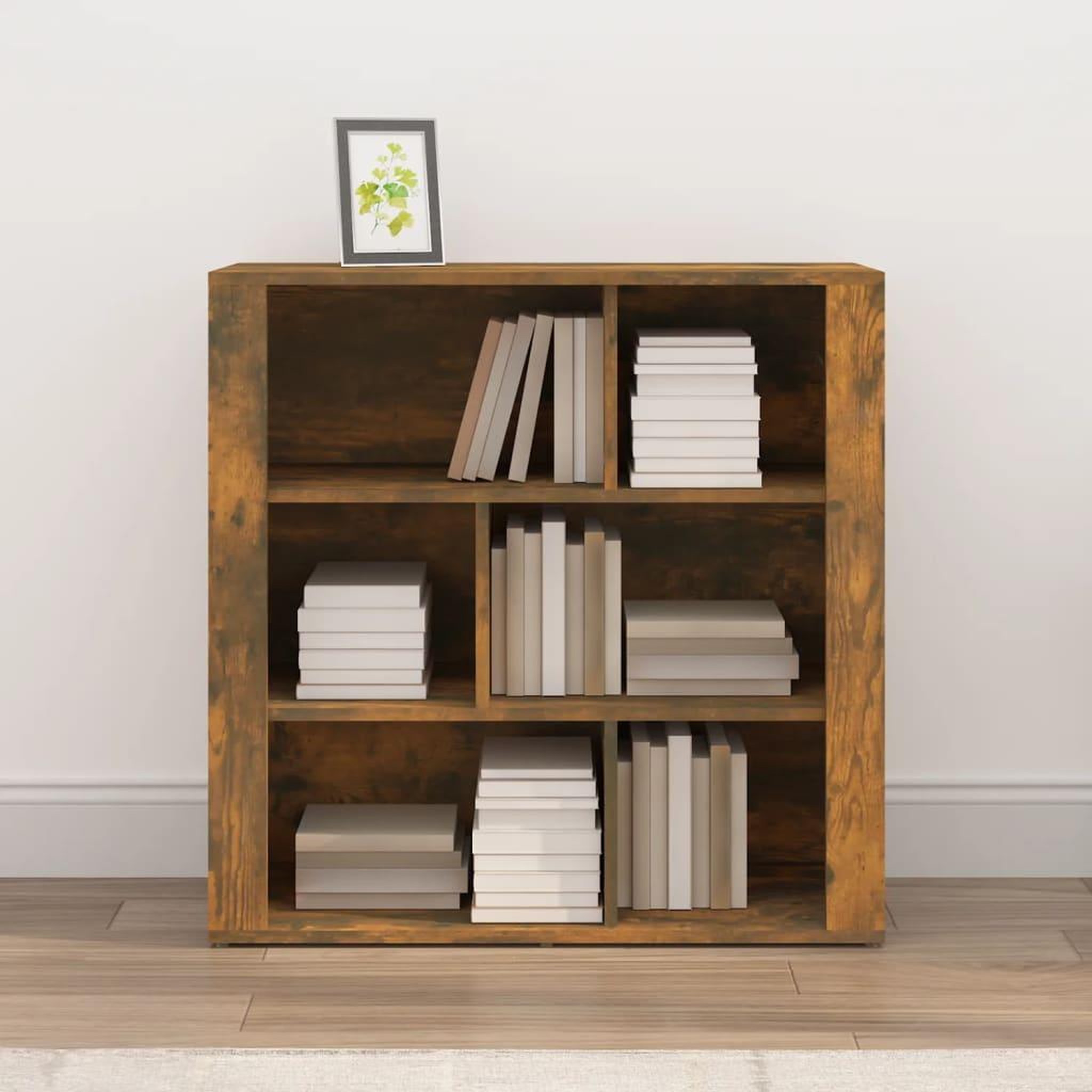 Voir la diapositive 3 : VIDAXL Buffet Chene fume 80x30x80 cm Bois d'ingenierie