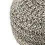 Voir la diapositive 2 : Paris Prix Pouf Design  Miami  50cm Noir & Blanc
