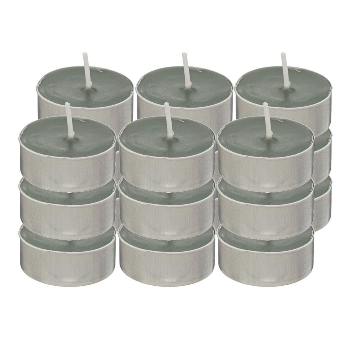 ATMOSPHERA Lot de 18 Bougies Chauffe-Plat  Hugo  3,7cm Vert Céladon