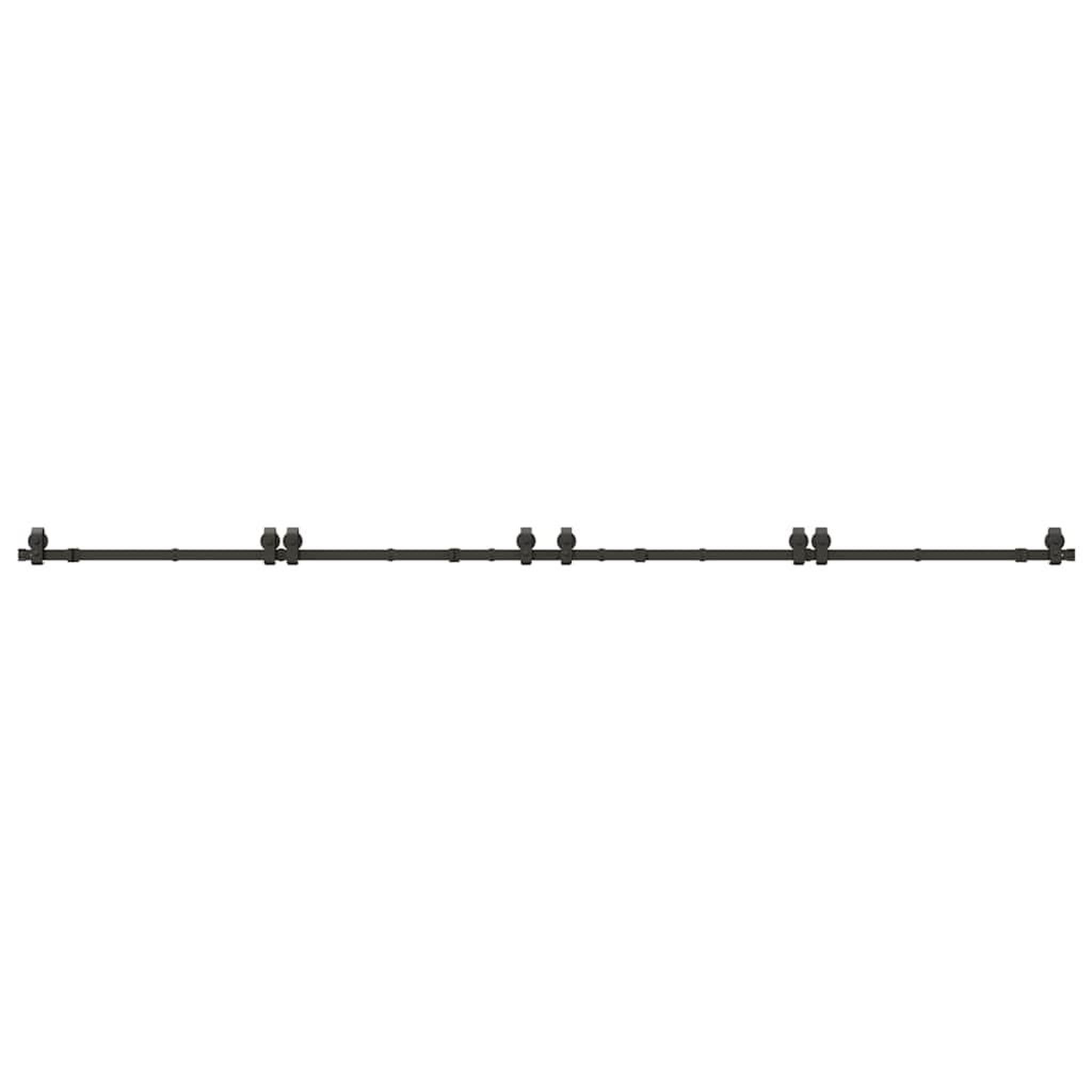 Voir la diapositive 5 : VIDAXL Kit de quincaillerie de porte coulissante 400 cm acier noir