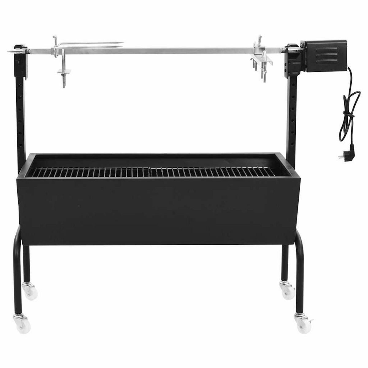 VIDAXL Rotissoire pour barbecue electrique Acier inoxydable