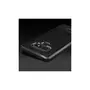 amahousse Coque souple noire Galaxy Note 9 effet grainé et bandeau carbone