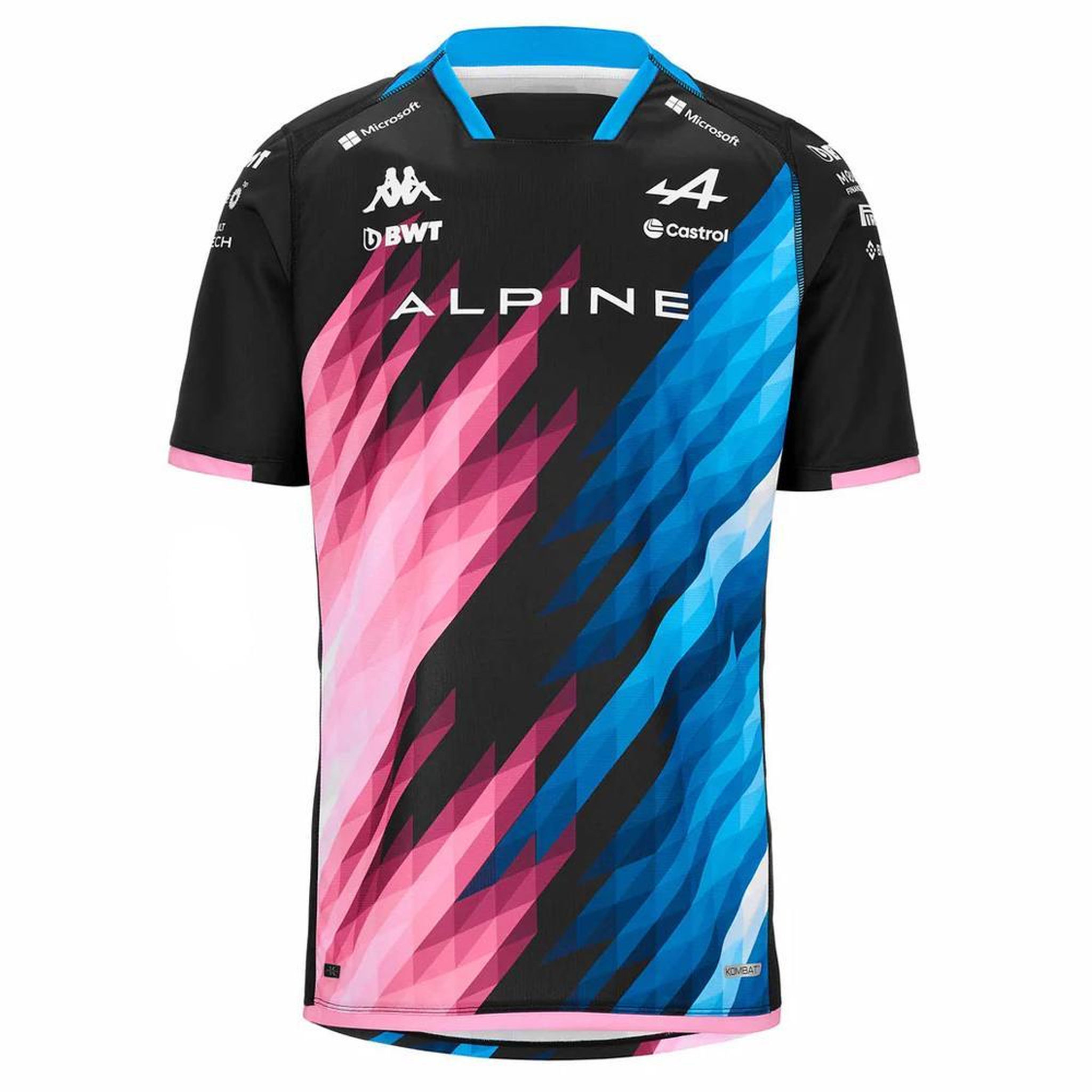 Voir la diapositive 1 : KAPPA Maillot Noir/Rose/Turquoise Garçon Kappa Kombat