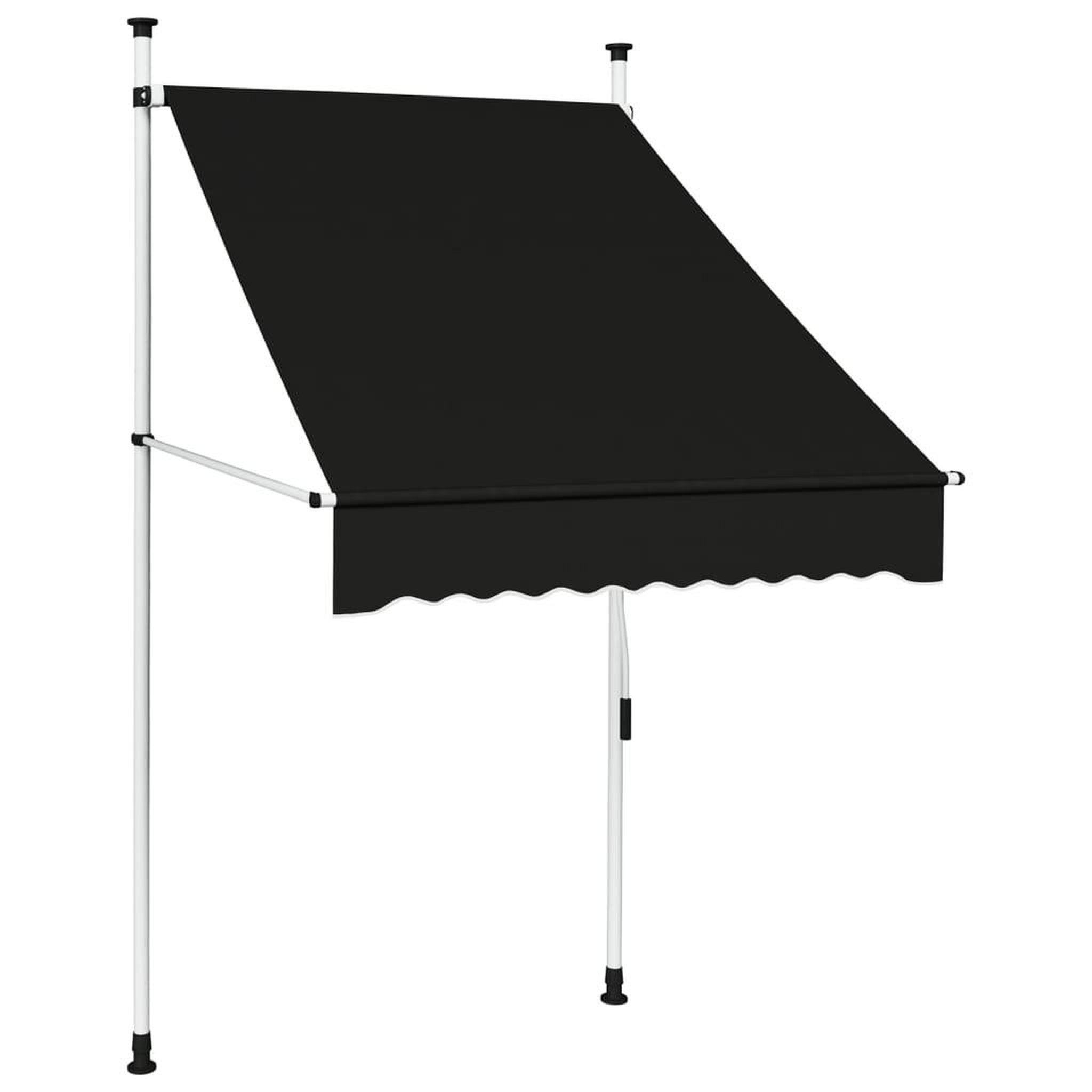 Voir la diapositive 1 : VIDAXL Auvent manuel retractable 100 cm anthracite