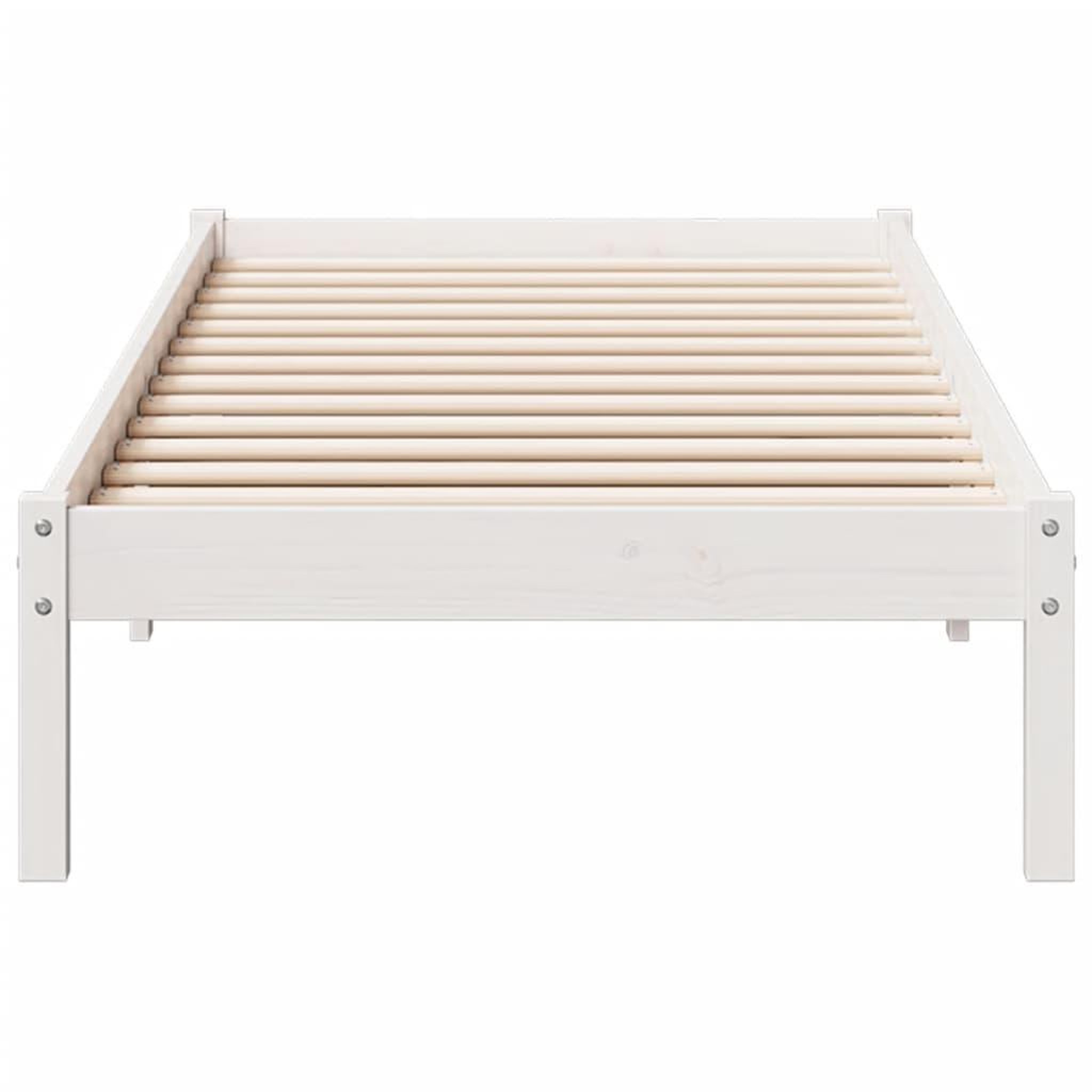 Voir la diapositive 4 : VIDAXL Cadre de lit extra long sans matelas 80x220 cm bois massif pin