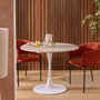 Voir la diapositive 5 : ATMOSPHERA Table à Manger Effet Travertin  Elias  102cm Naturel