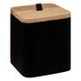 Voir la diapositive 1 : FIVE Pot à Coton en Résine  Natureo  9cm Noir