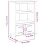 Voir la diapositive 6 : VIDAXL Buffet haut rose 68x39x113 cm acier
